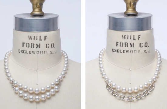 珍珠与银链结合 这个跨界珠宝系列太个性